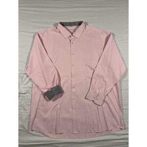 Vitarelli Italy Slim Fit Men's Pink Button Down Long Sleeve Size 20 36/37
